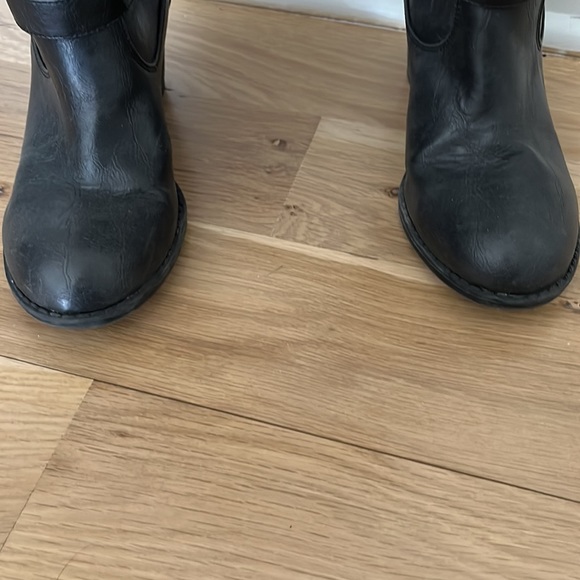 Like New DIBA black knee high boots with buckle - Picture 6 of 8